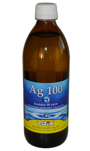 Koloidné striebro Ag 100 40ppm 500ml