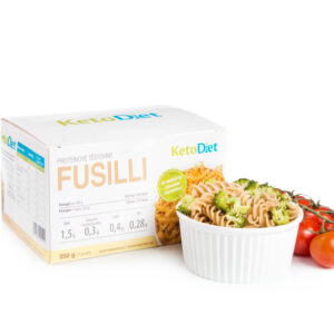 KetoDiet Proteínové cestoviny FUSILLI (7 porcií) - test na koronavírus