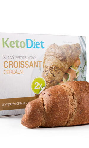KetoDiet Slaný proteínový croissant cereálny (2 ks – 1 porcia) - test na koronavírus