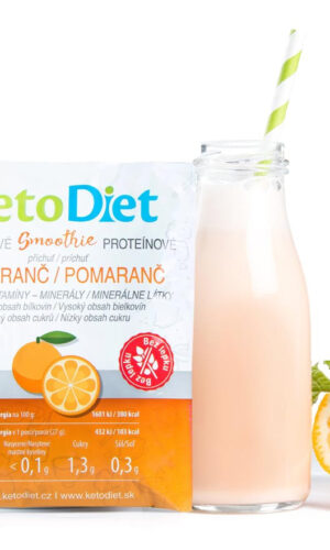 KetoDiet Proteínové smoothie s pomarančovou príchuťou (7 porcií) - test na koronavírus