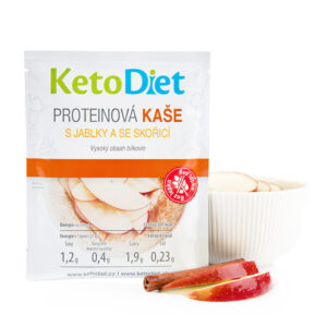 KetoDiet Proteínová kaša s jablkami a so škoricou (7 porcií) - test na koronavírus