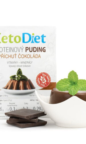 KetoDiet Proteínový puding s čokoládovou príchuťou (7 porcií) - test na koronavírus