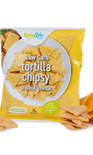 KetoLife Tortilla chipsy – príchuť čedar (25 g) - test na koronavírus