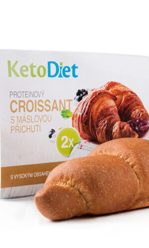 KetoDiet Proteínový croissant s maslovou príchuťou (2 ks – 1 porcia) - test na koronavírus