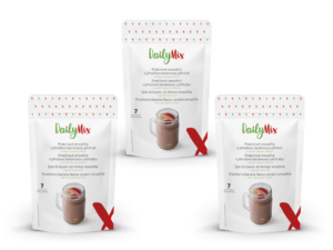 DailyMix Proteínové smoothie s jahodovo-banánovou príchuťou (2+1 ZADARMO) - DailyMix - Ketomix