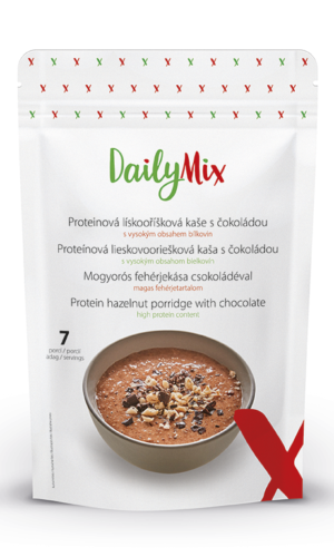 DailyMix Proteínová lieskovooriešková kaša s čokoládou (7 porcií) - DailyMix - Ketomix