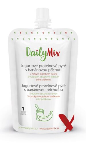 DailyMix Jogurtové proteínové pyré s banánovou príchuťou (1 porcia) - DailyMix - Ketomix
