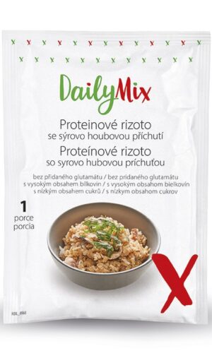 DailyMix Proteínové rizoto so syrovo-hubovou príchuťou (1 porcia) - DailyMix - Ketomix