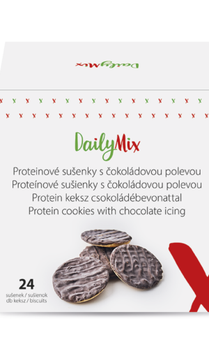 DailyMix Proteínové sušienky s čokoládovou polevou (24 sušienok) - DailyMix - Ketomix
