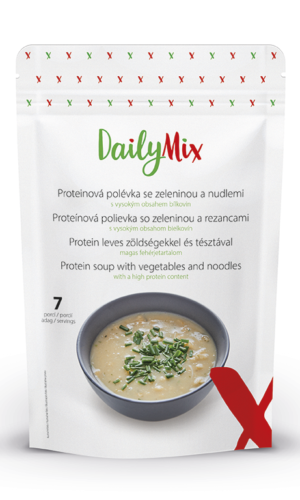 DailyMix Proteínová polievka so zeleninou a rezancami (7 porcií) - DailyMix - Ketomix
