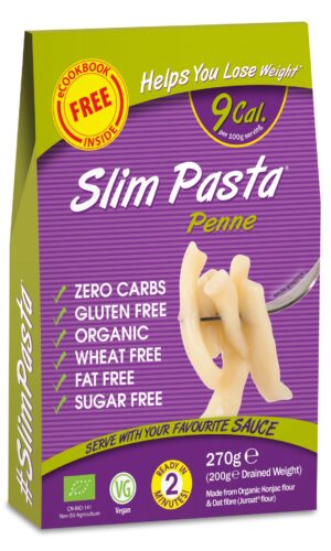 Slim Pasta Slim Pasta konjakové penne BIO  270 g - Slim Pasta - Ketomix