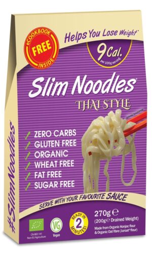 Slim Pasta konjakové rezance thajské BIO 270 g (9 kcal