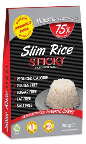 Slim Rice Slim Pasta ryža Sticky bez nálevu 200 g - Slim Rice - Ketomix