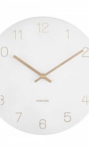 Karlsson 5788WH dizajnové nástenné hodiny