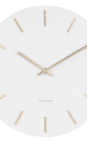 Karlsson 5821WH Dizajnové nástenné hodiny