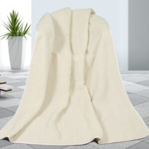 Vlnená deka Európska Merino biela