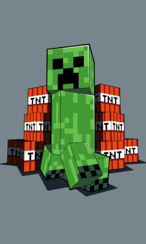 Detská fleecová deka Minecraft TNT